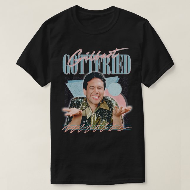 Camiseta Gilbert Gottfried Retro Fan Art Design (Diseño del anverso)