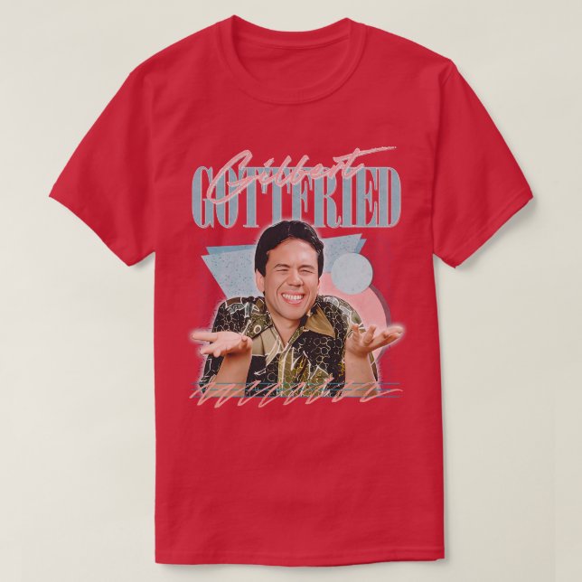 Camiseta Gilbert Gottfried Retro Fan Art Design (Diseño del anverso)