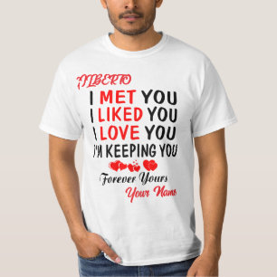 Camiseta Gilberto Te Conocí Como Tú Amas a