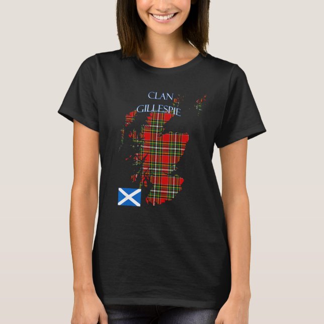 Camiseta Gillespie Scottish Clan Tartan Scotland (Anverso)