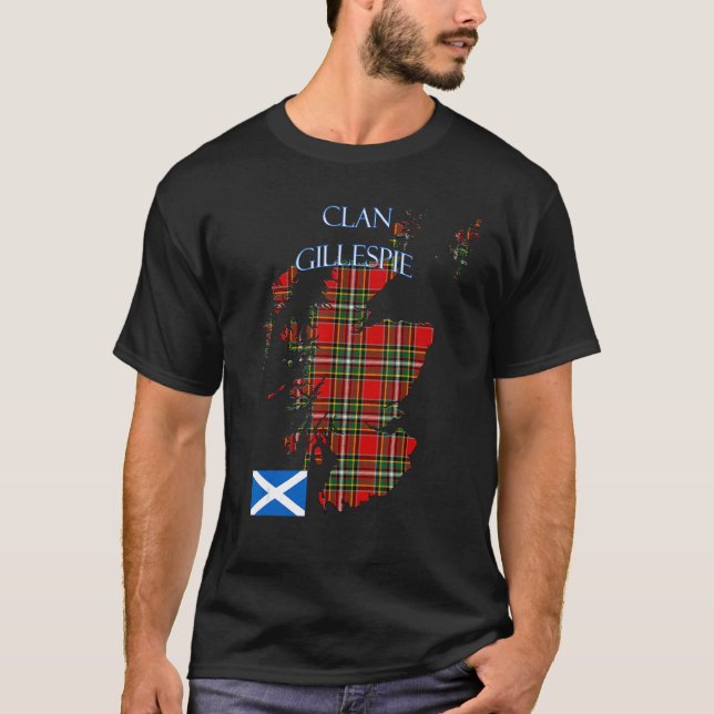 Camiseta Gillespie Scottish Clan Tartan Scotland (Anverso)