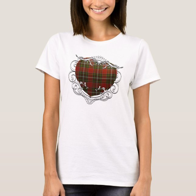 Camiseta Gillespie Tartan Heart (Anverso)