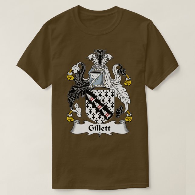 Camiseta Gillett Coat of Arms Family Crest (Diseño del anverso)