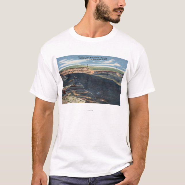 Camiseta Gillette, WY - opinión de mina de carbón de (Anverso)