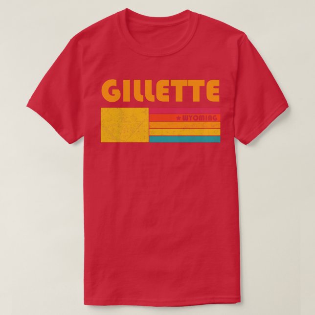Camiseta Gillette Wyoming Vintage Molestias de recuerdo (Diseño del anverso)
