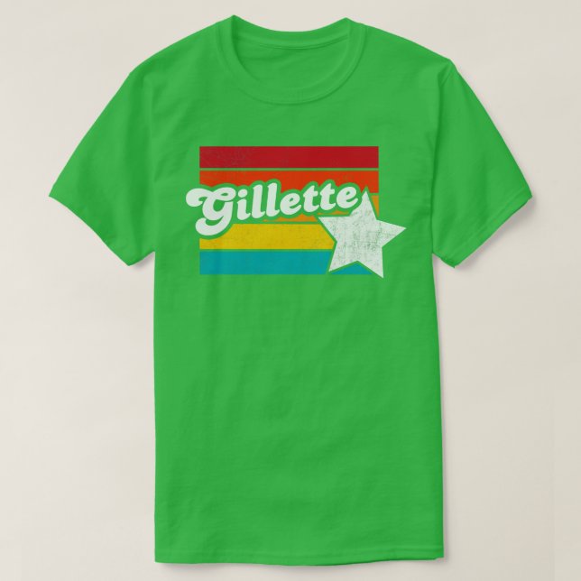 Camiseta Gillette Wyoming Vintage Molestias de recuerdo 2 (Diseño del anverso)
