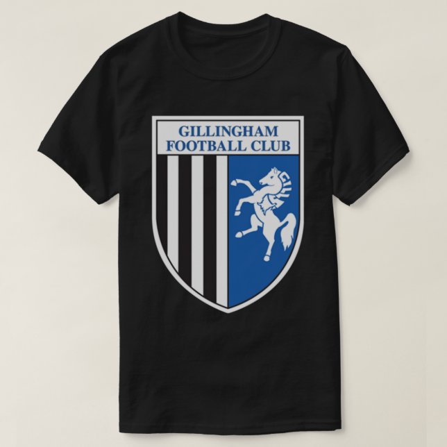 Camiseta Gillingham FC logo - Stripes Classic T-Shirt (Diseño del anverso)