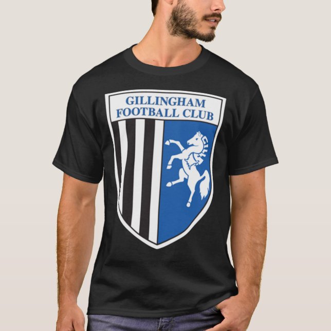 Camiseta Gillingham FC logo - Stripes Classic T-Shirt (Anverso)