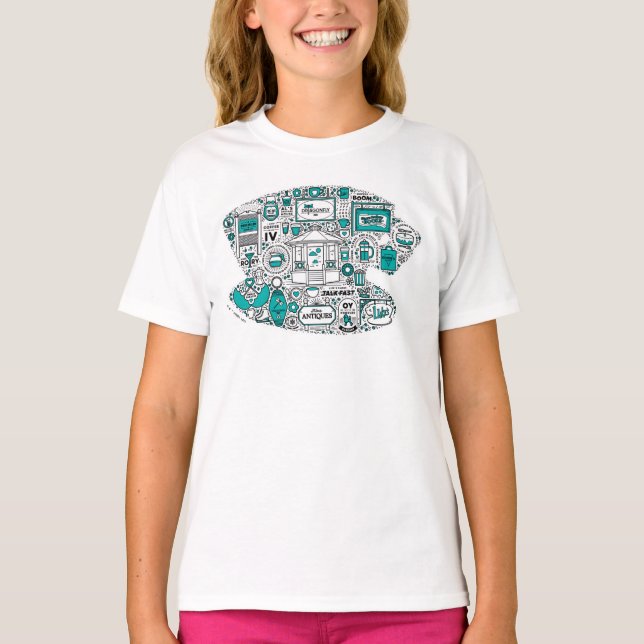 Camiseta Gilmore Chicas Doodle Art (Anverso)