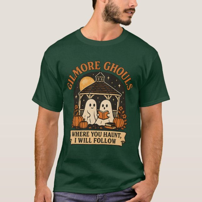 Camiseta Gilmore Ghouls Donde Te Tocas Voy A Seguir Hallo (Anverso)