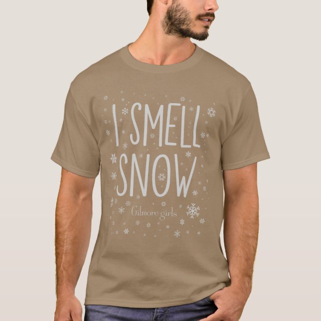 Camiseta Gilmore Girls Snowflake Pattern I Smell SnowV Show (Anverso)