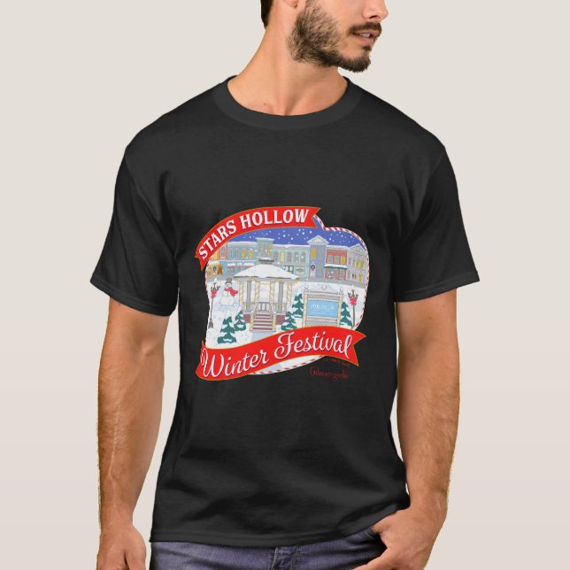 Camiseta Gilmore Girls Stars Hollow Winter Festival  (Anverso)