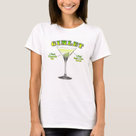 Camiseta Gimlet Martini Cocktail Recipe Art
