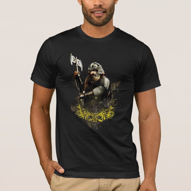 Camiseta GIMLI™ Con Collage De Vectores Ax (Anverso)