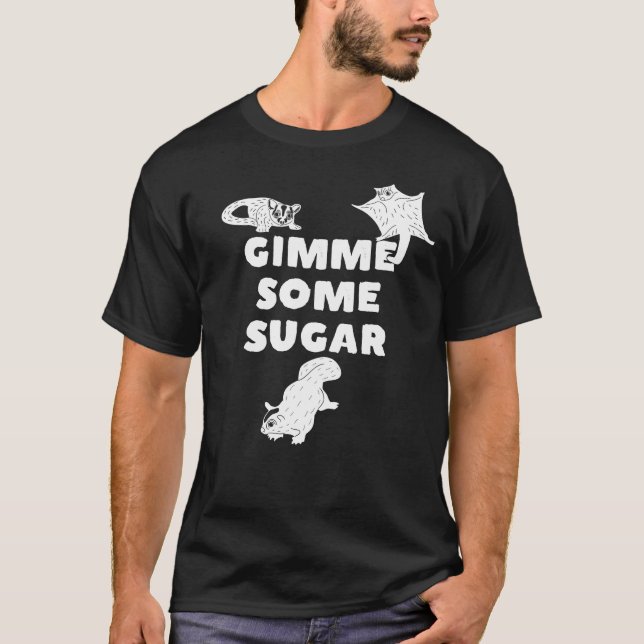 Camiseta Gimme algo de azucar Glider gráfico (Anverso)