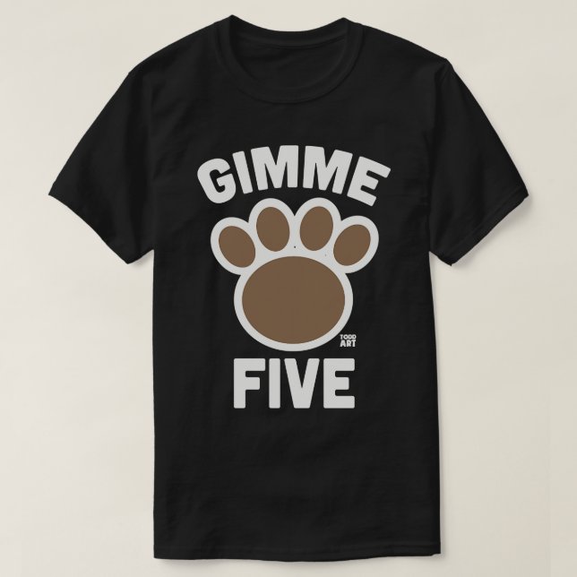 CAMISETA GIMME CINCO (Diseño del anverso)