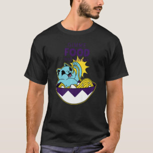 Camiseta gimme food no besa udon comer