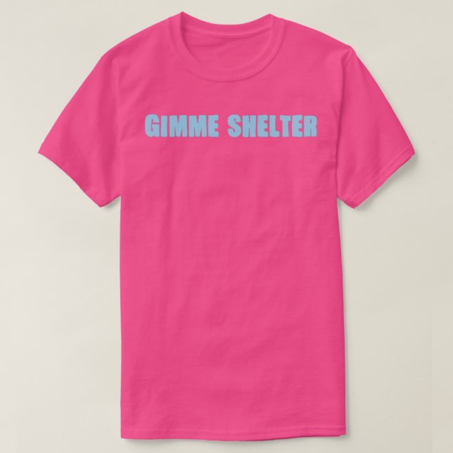 Camiseta Gimme Shelter azul (Diseño del anverso)