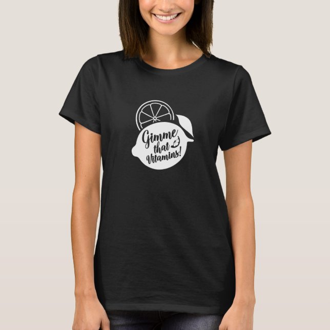 Camiseta Gimme Vitamins Jugo irónico de verano Lemonade (Anverso)