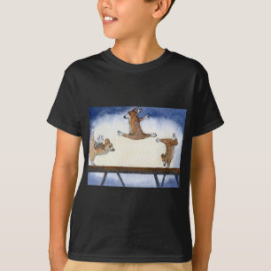 Camiseta Gimnasia artística del perro del Corgi Galés