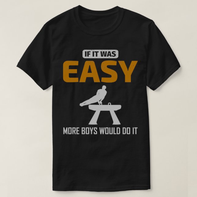 Camiseta Gimnasia artística Pommel Gimnast Funny Say (Diseño del anverso)