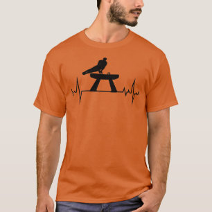Camiseta Gimnasia artística Pommel Horse Gimnast Heartbeat