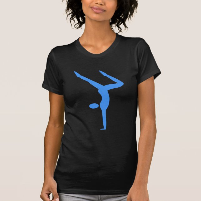 Camiseta Gimnasia - Azul bebé (Anverso)