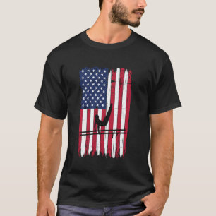 Camiseta Gimnasia Bandera Americana Barras Paralelas Patrió