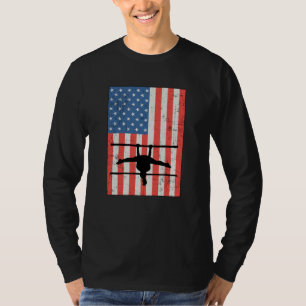 Camiseta Gimnasia Bandera Estadounidense Barras Banda Gimna