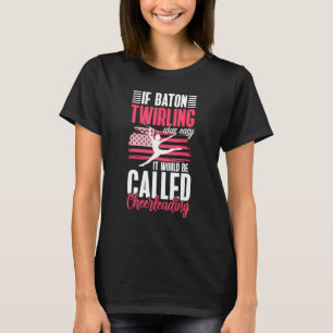 Camiseta gimnasia batuta para mayorette cheerlead