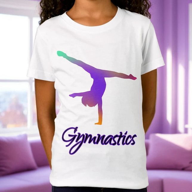 Camiseta Gimnasia Cárter Gradiente rosa púrpura Ombre (Subido por el creador)