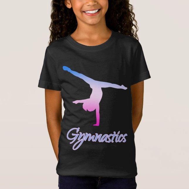 Camiseta Gimnasia Cartonera Pastel Azul Púrpura Rosa (Anverso)