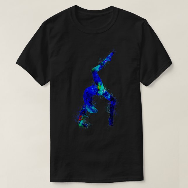 Camiseta Gimnasia chica arte deportivo acrobático agua colo (Diseño del anverso)