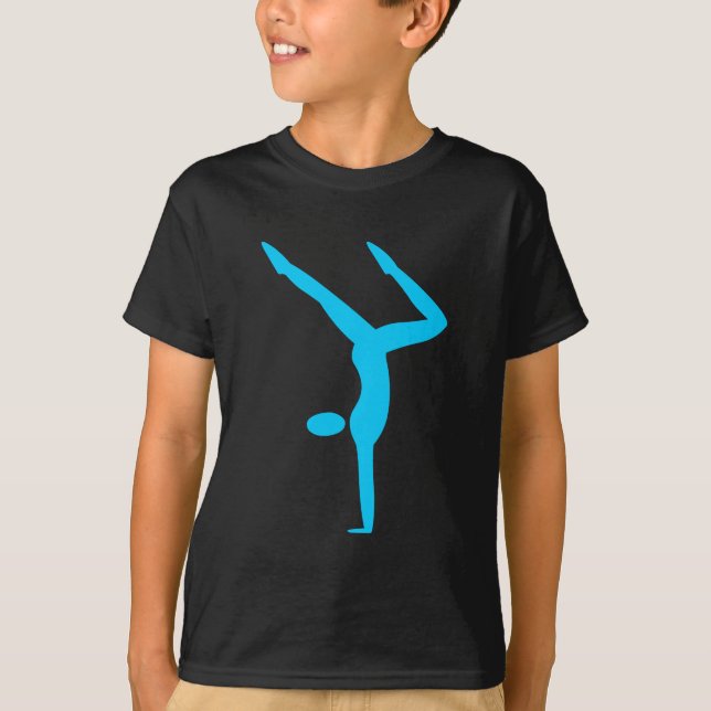 Camiseta Gimnasia - cielo azul (Anverso)