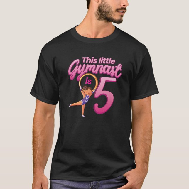 Camiseta Gimnasia De 5 Años 5º Chica De La Gimnasta De Cump (Anverso)