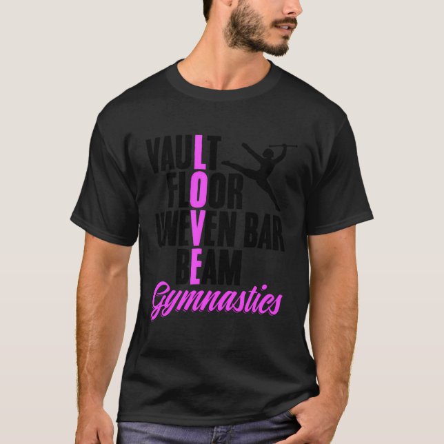 Camiseta Gimnasia de amor Gimnasia Gimnast Entrenador (Anverso)