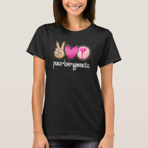 Camiseta Gimnasia de amor por la paz Leopardo Mujeres Chica
