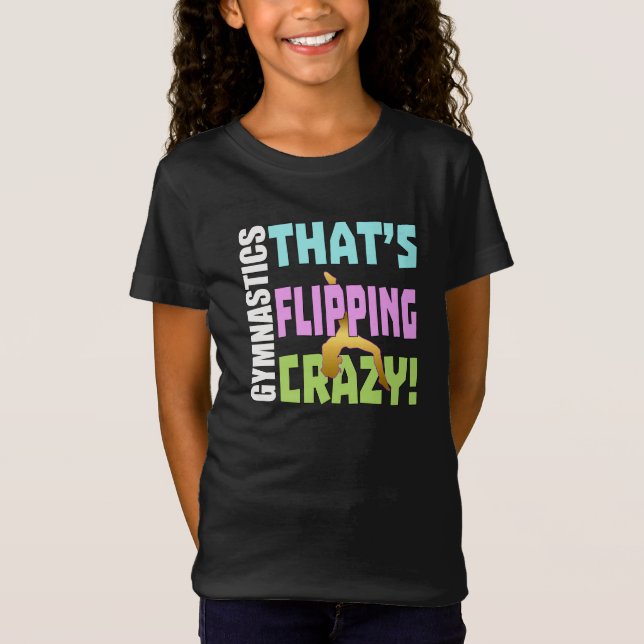 Camiseta Gimnasia de chicas - Flipping Crazy (Anverso)