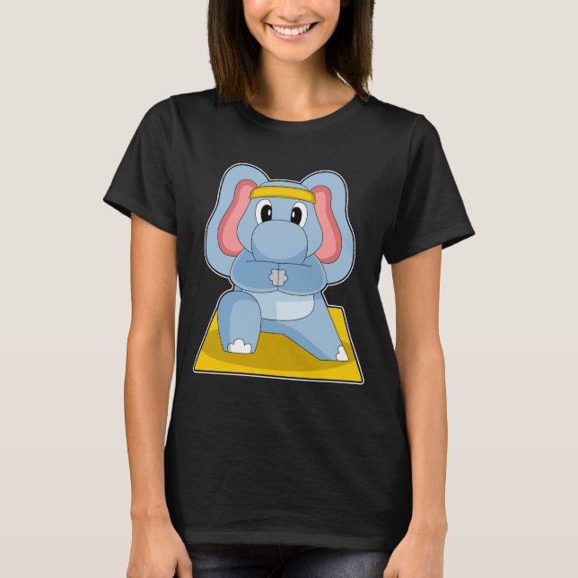 Camiseta Gimnasia de fitness del Elephant Yoga (Anverso)