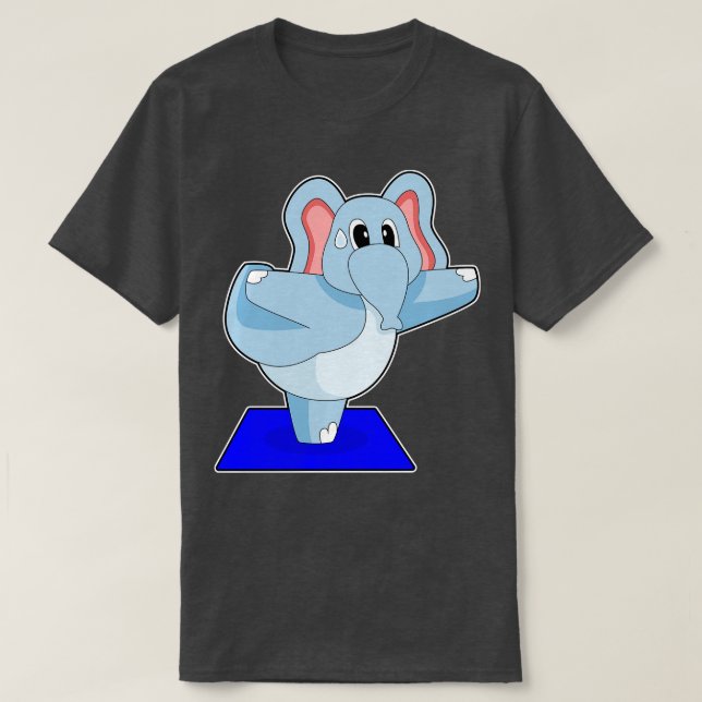 Camiseta Gimnasia de fitness del Elephant Yoga (Diseño del anverso)