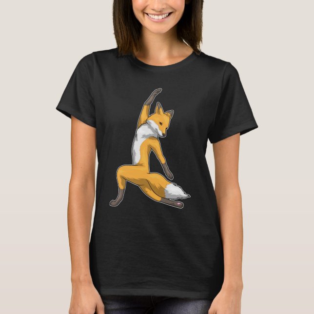 Camiseta Gimnasia de fitness del yoga Fox (Anverso)