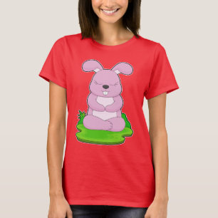 Camiseta Gimnasia de gimnasia de yoga de conejo
