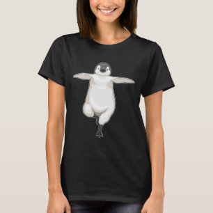Camiseta Gimnasia de gimnasia de yoga pingüino