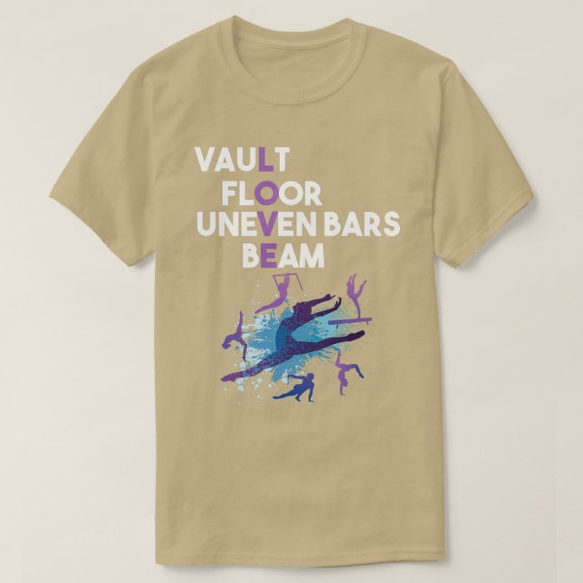 Camiseta Gimnasia de gimnasia dice (Diseño del anverso)