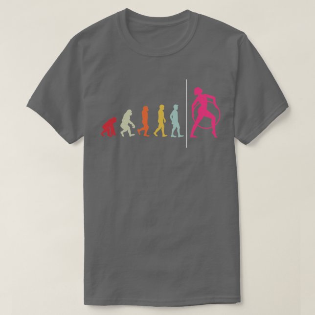 Camiseta Gimnasia de la evolución de gimnastas (Diseño del anverso)