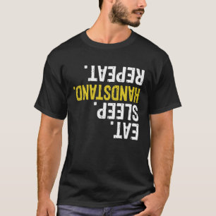 Camiseta Gimnasia de repetición del paro de espera