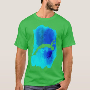 Camiseta Gimnasia de retroceso de acuarela