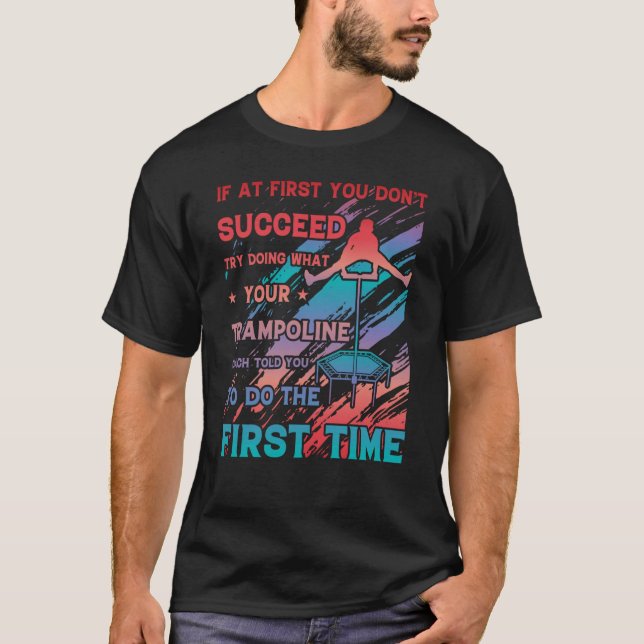 Camiseta Gimnasia de Trampoline Saltando 21 (Anverso)