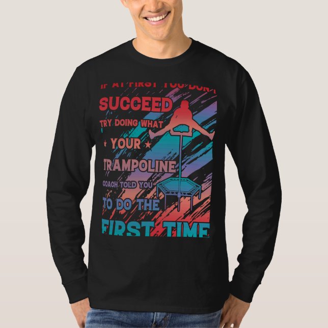 Camiseta Gimnasia de Trampoline Saltando 22 (Anverso)