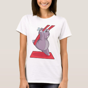 Camiseta Gimnasia de Yoga de Hipopótamo